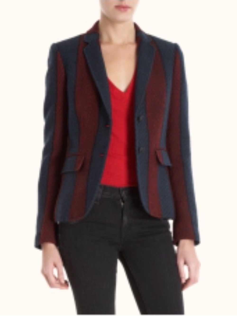Rag & Bone Kevari Striped Herringbone Blazer